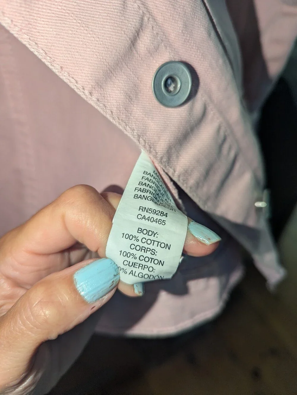 LIKE NEW Soft Pink Distressed Jean Jacket 10 12